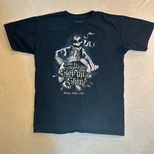 Disney Cruise Line T-Shirt "Don't Make Me Stop This Ship" Size Medium Navy Blue